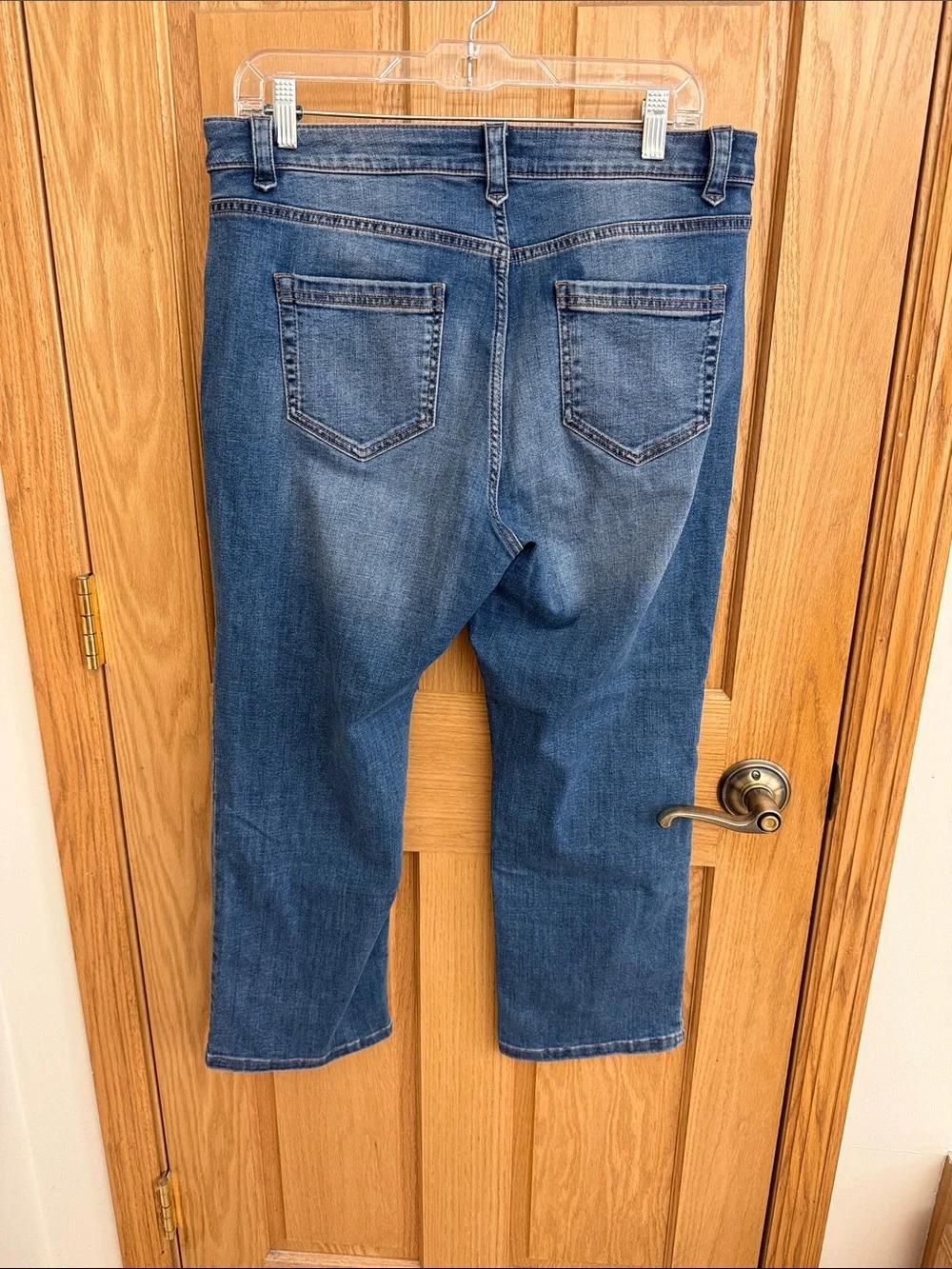 J. Jill Mid Wash Blue Demi Boot Cut Ankle Jeans